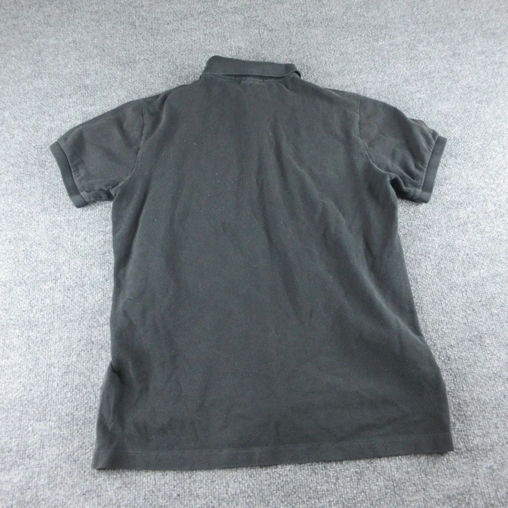 Polo Ralph Lauren Polo Shirt Mens L Black Custom Fit Short Sleeve Cotton